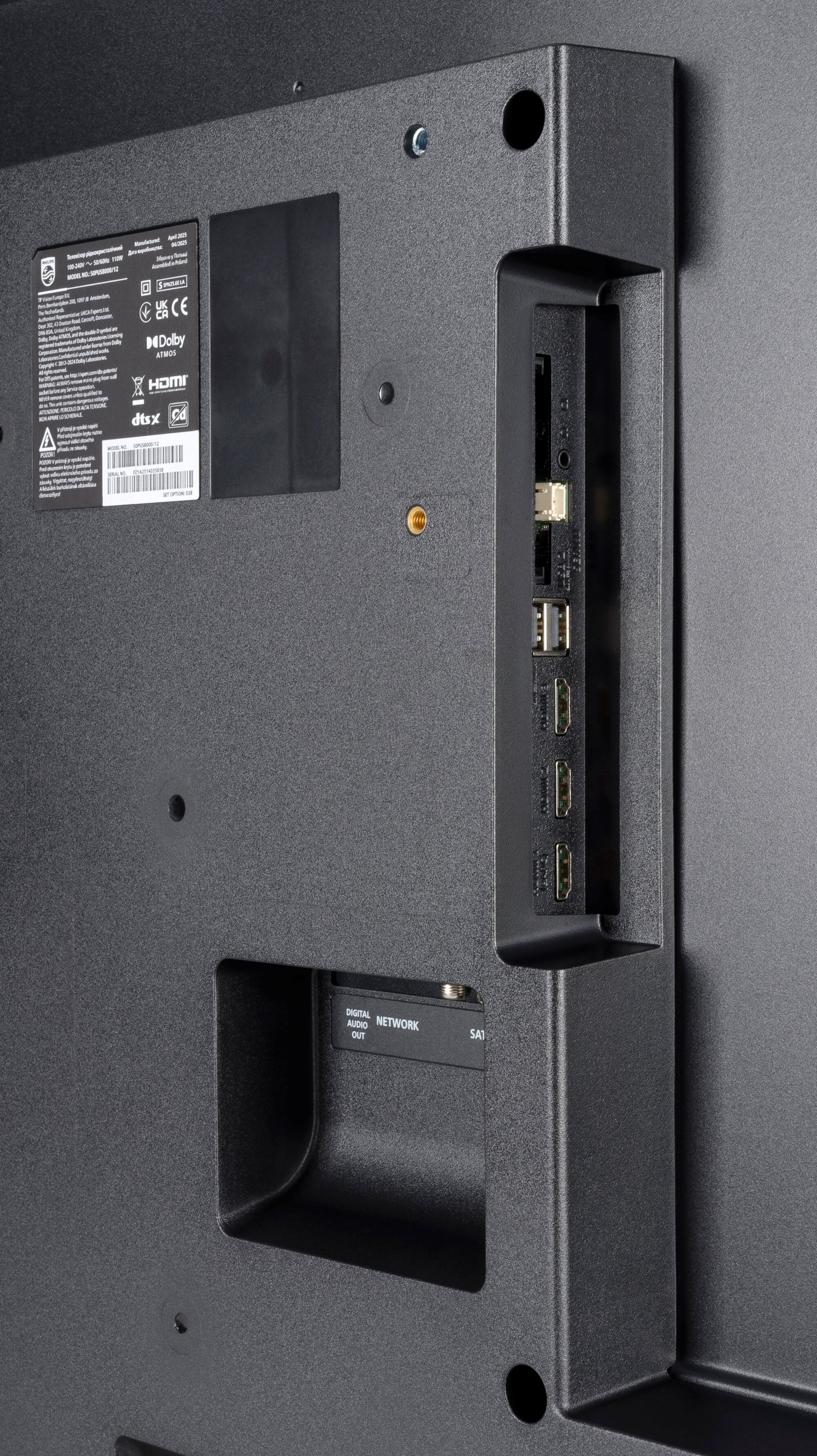Philips 50PUS8000 Anschlüsse