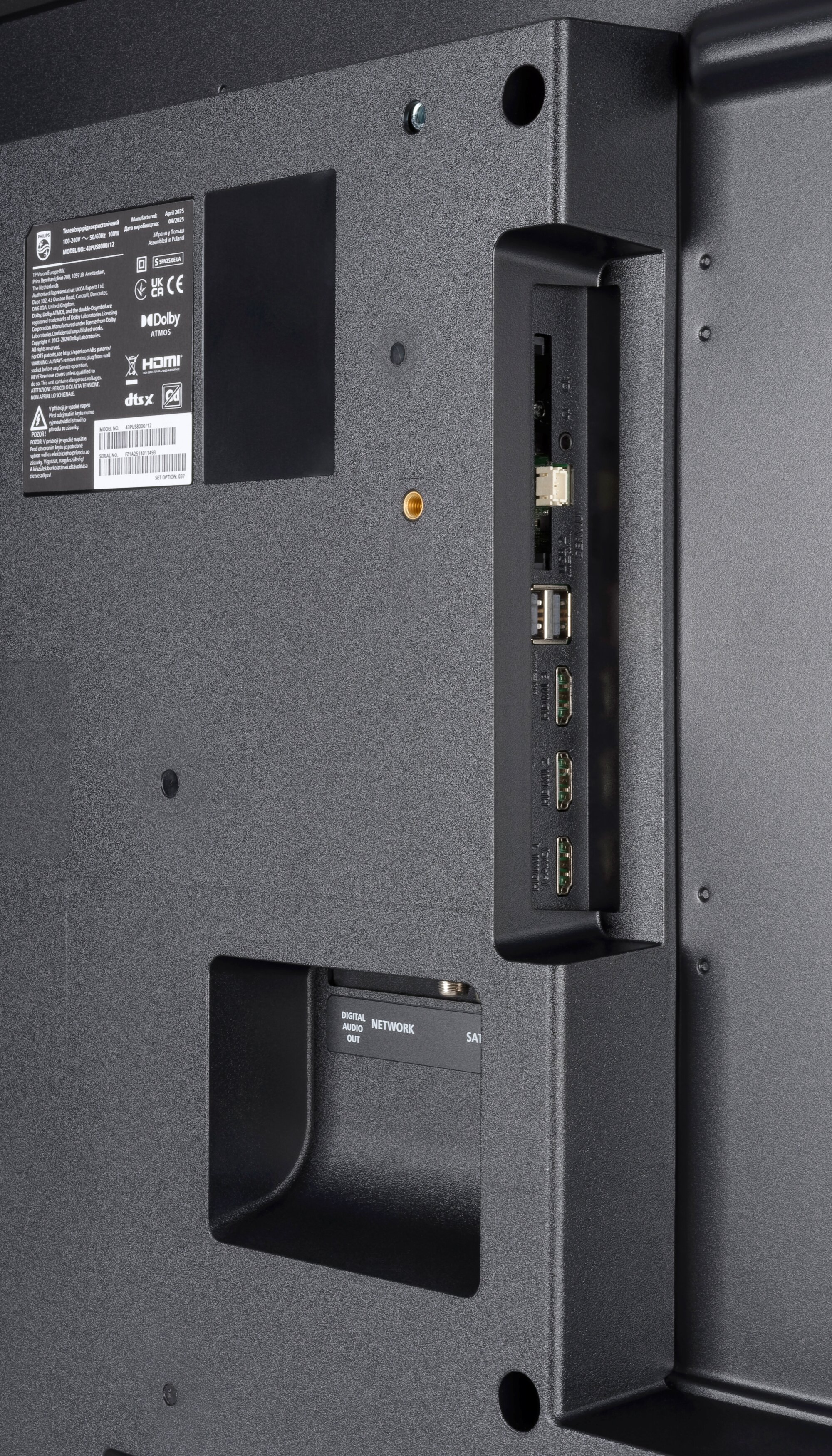 Philips 43PUS8000 Anschlüsse