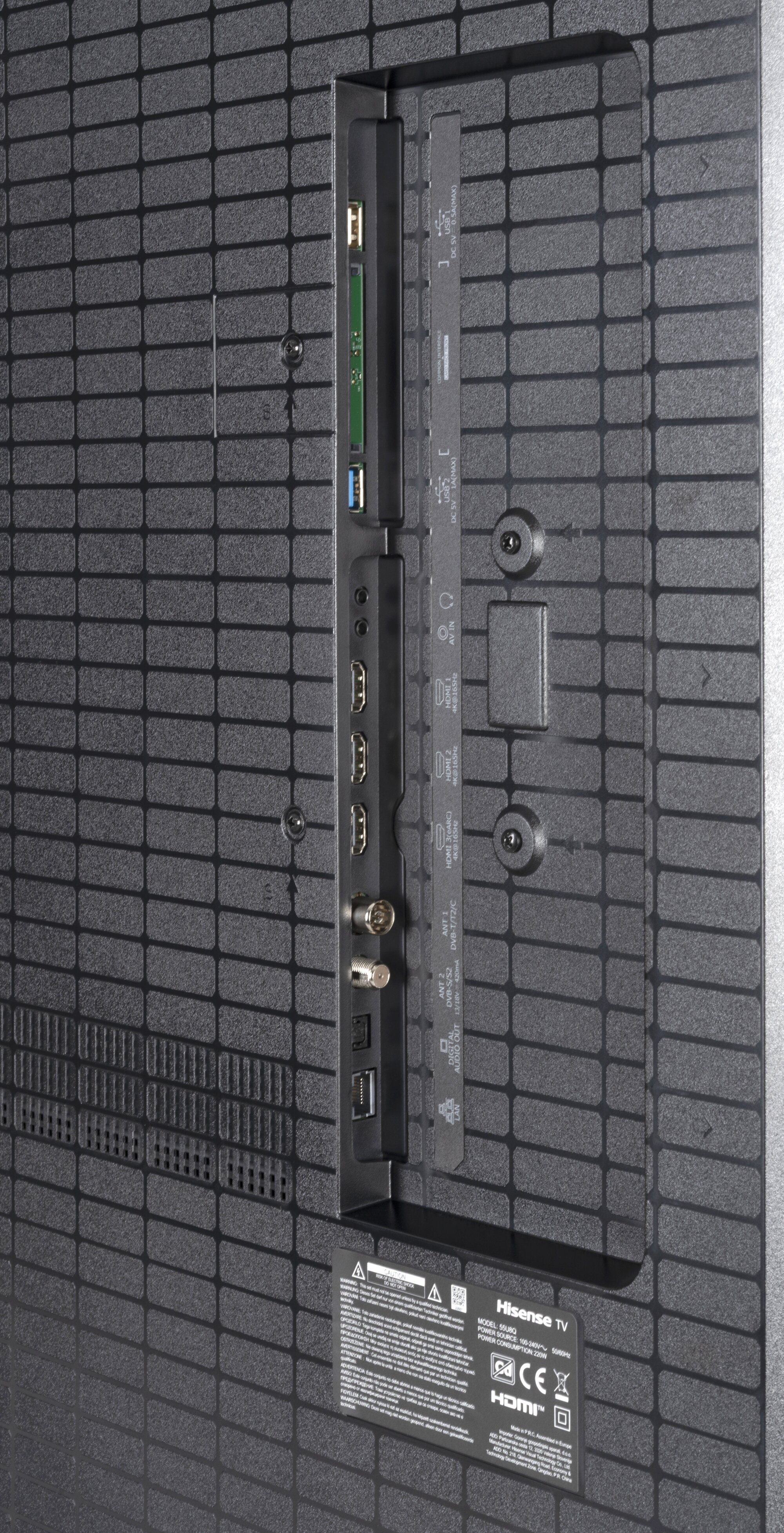 Hisense 55U8Q Anschlüsse