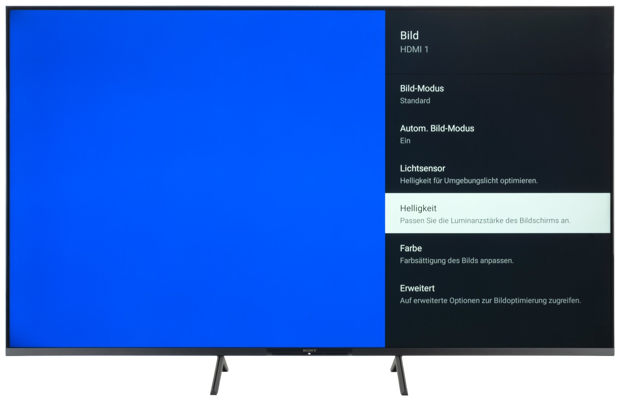 Sony K-65S3 Bildschirmmenü