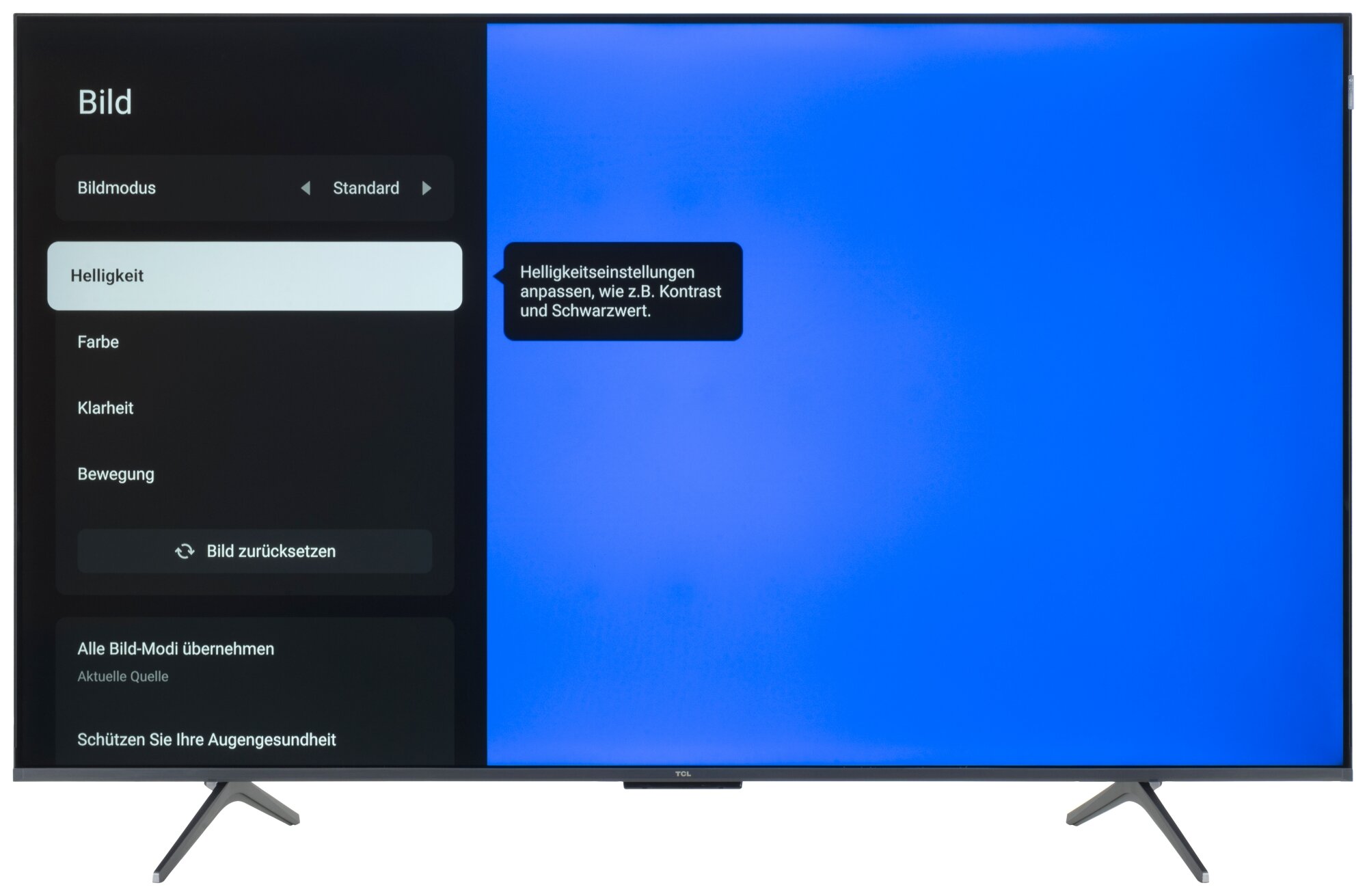 TCL 55P8K Bildschirmmenü