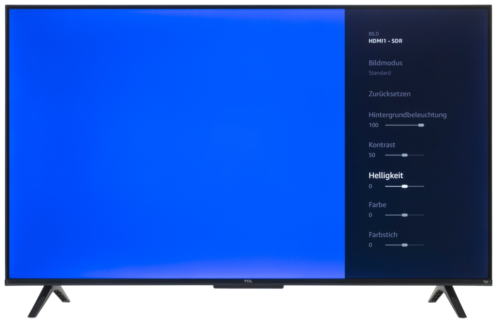 TCL 43T6C Bildschirmmenü
