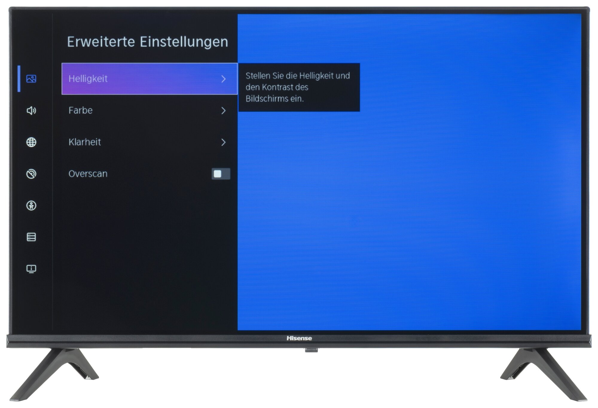 Hisense 32A4Q Bildschirmmenü