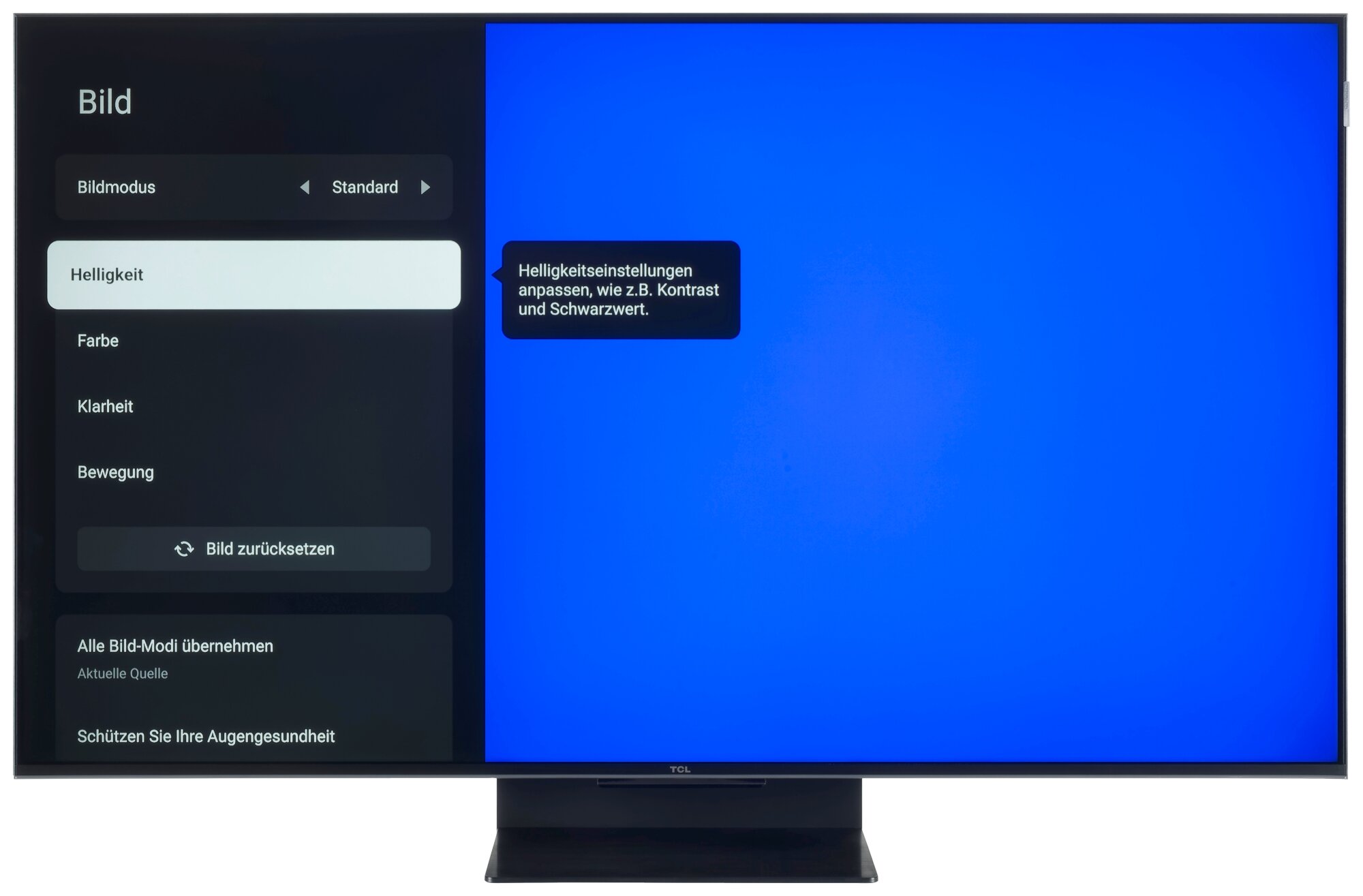 TCL 50C7K Bildschirmmenü