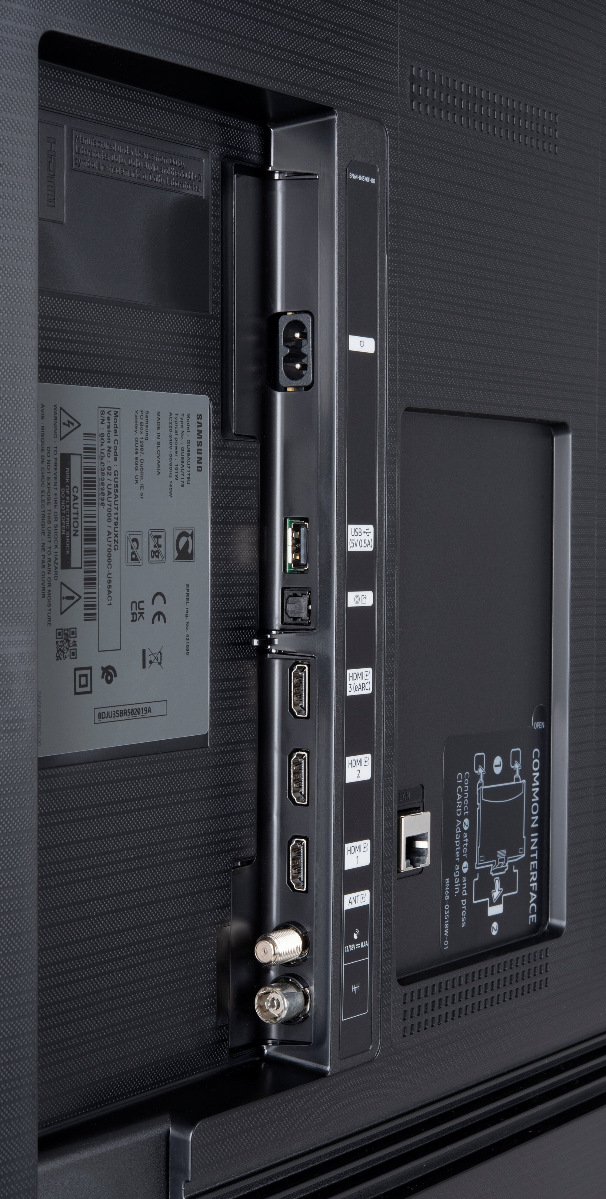 Samsung GU55AU7179U Anschlüsse