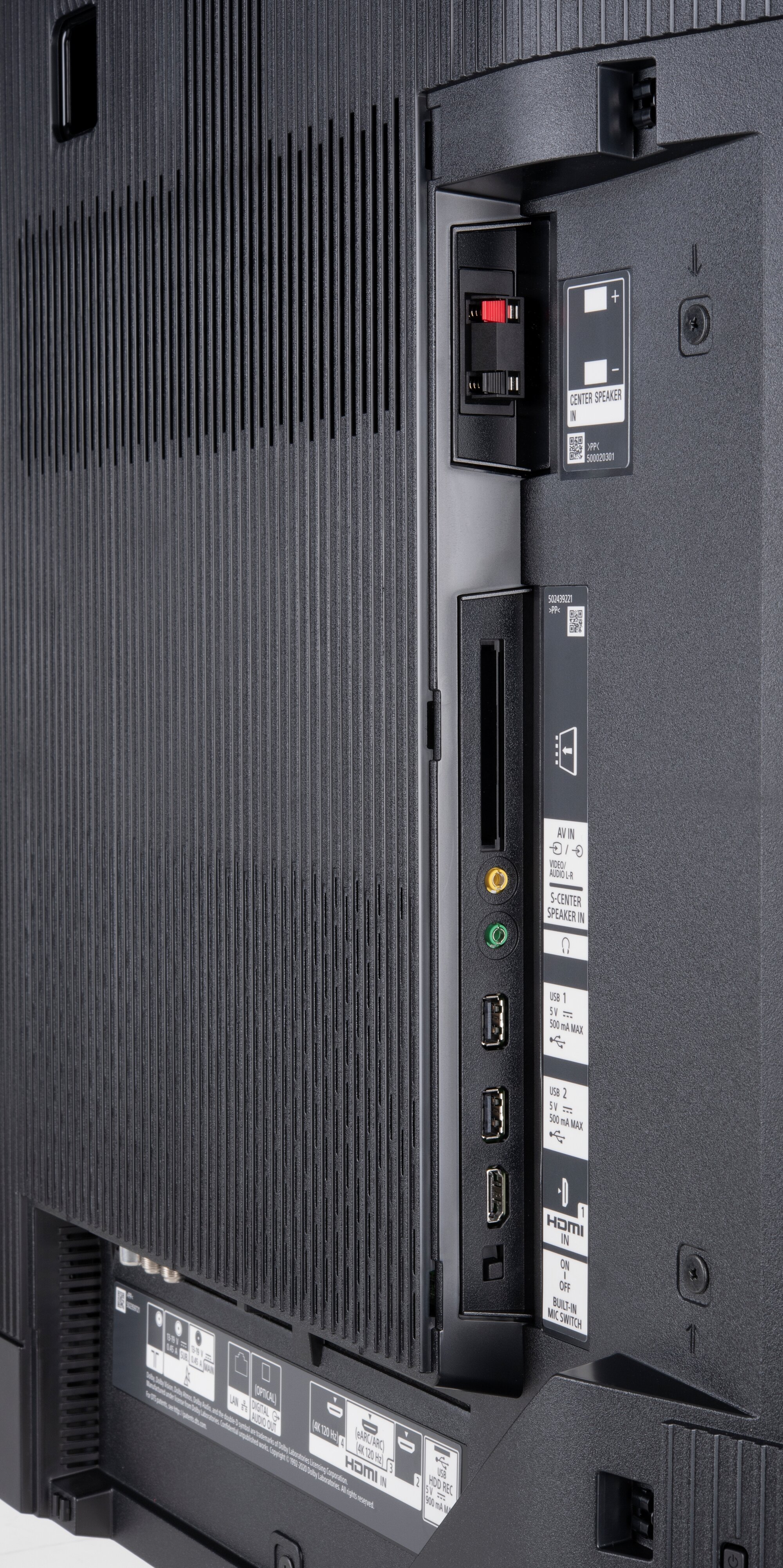 Sony XR-55A90J Anschlüsse