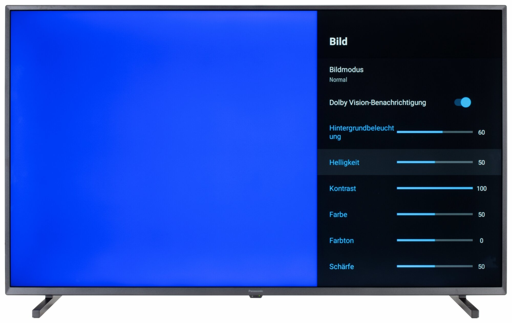 Panasonic TX-50JXW834 Bildschirmmenü