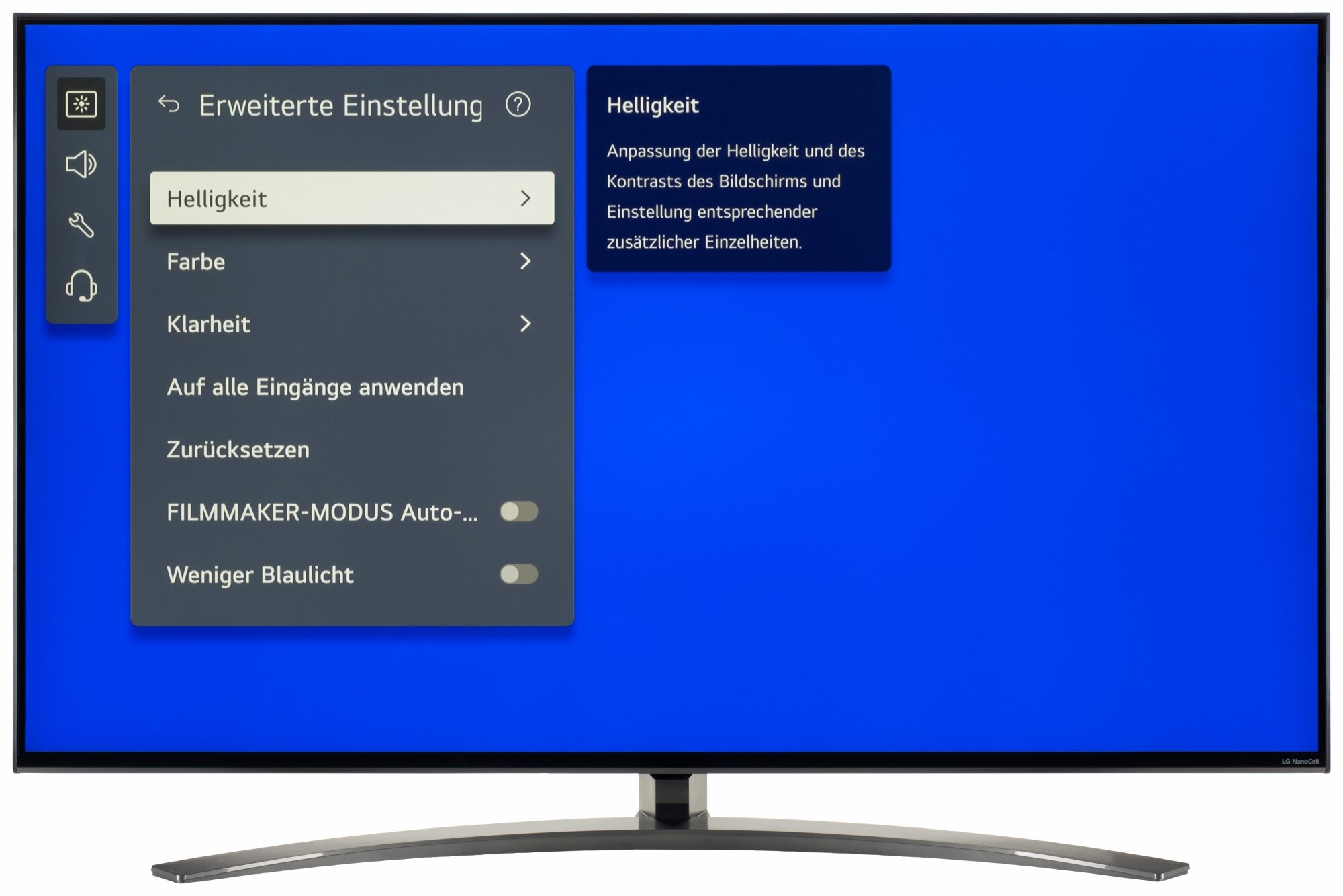 LG 50NANO819QA Bildschirmmenü