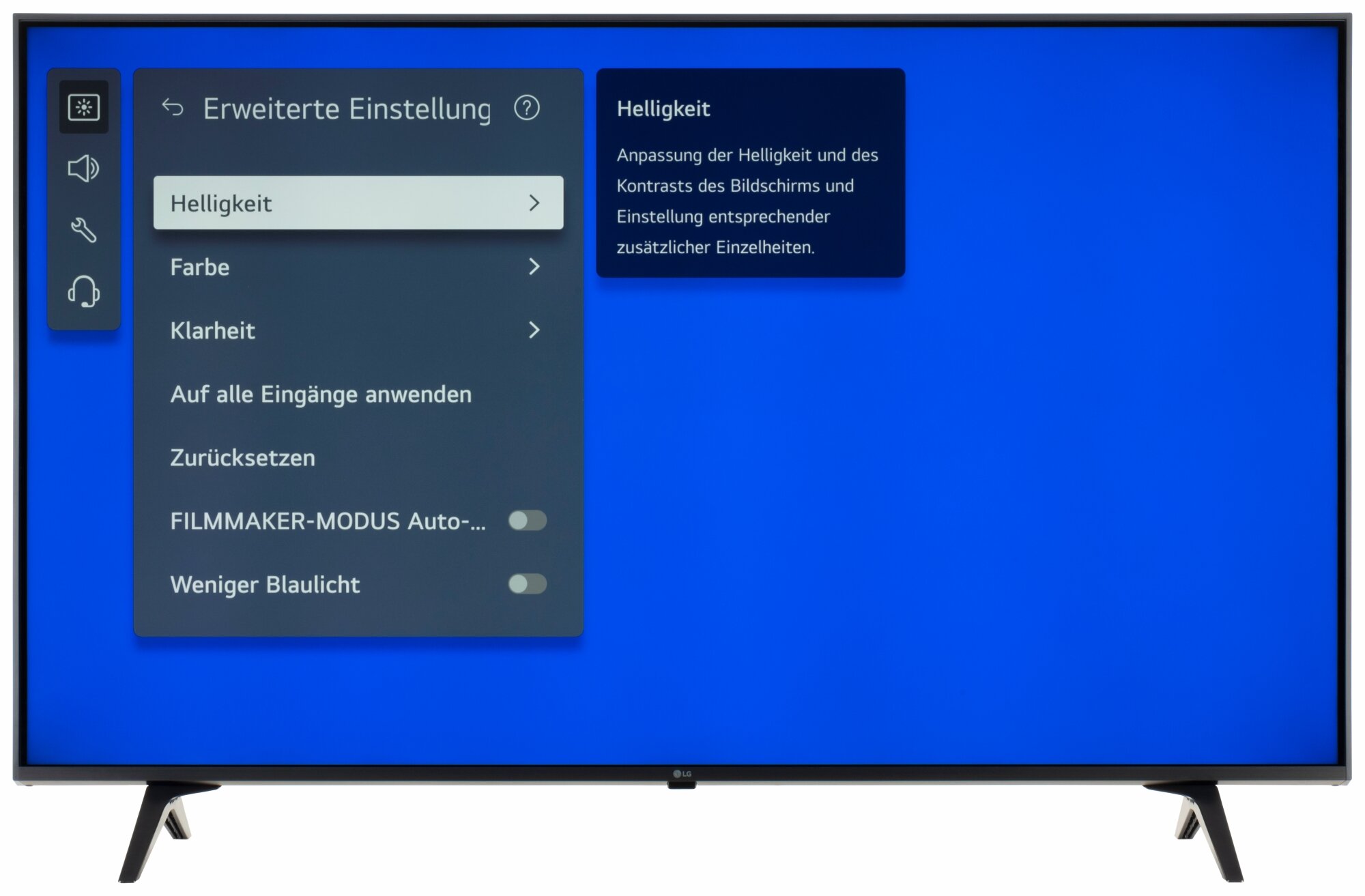 LG 50UQ80009LB Bildschirmmenü