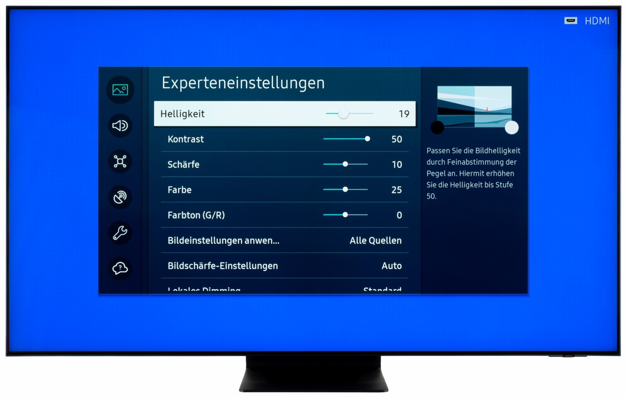 Samsung GQ65QN90BAT Bildschirmmenü