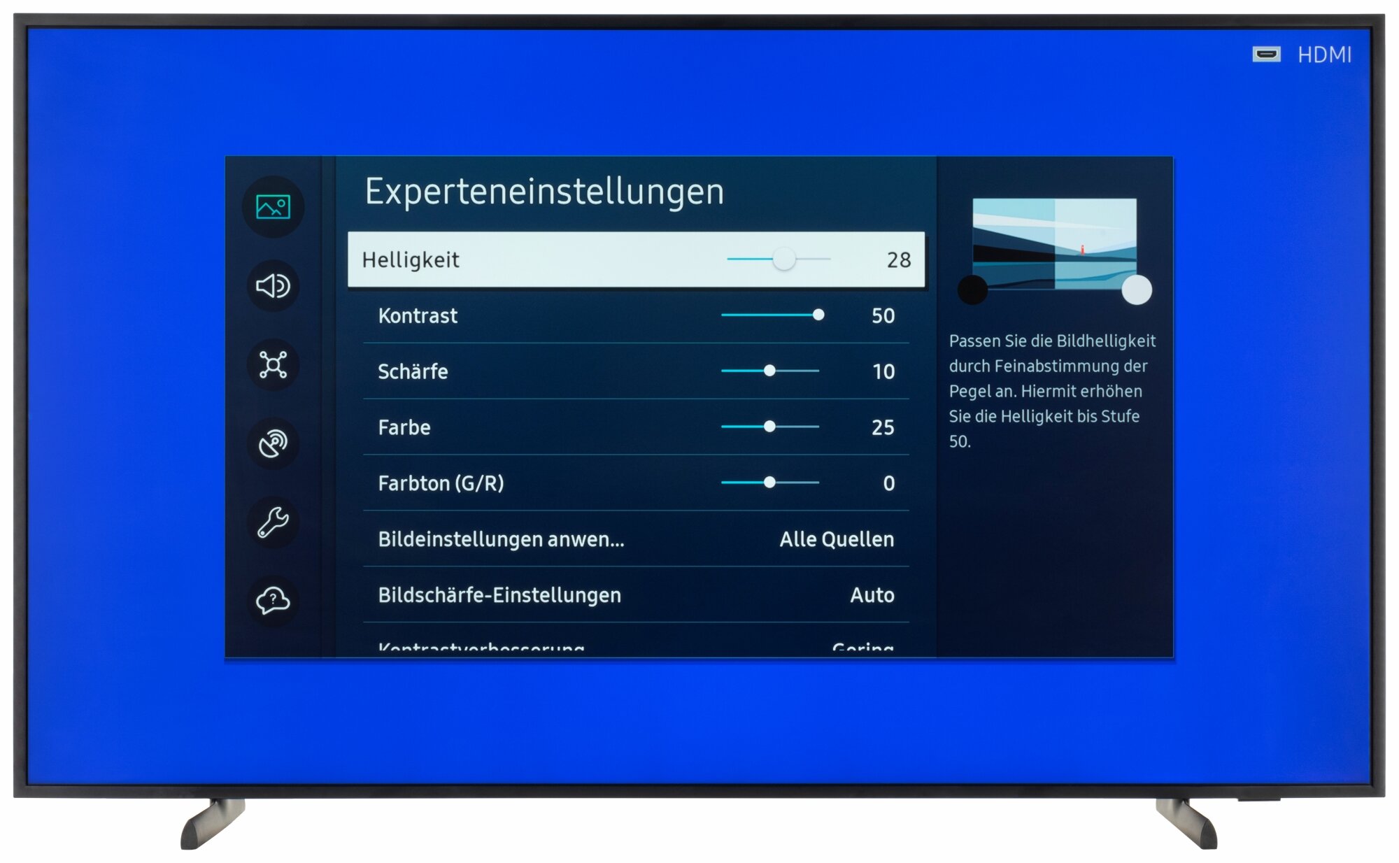 Samsung GQ55LS03BAU Bildschirmmenü