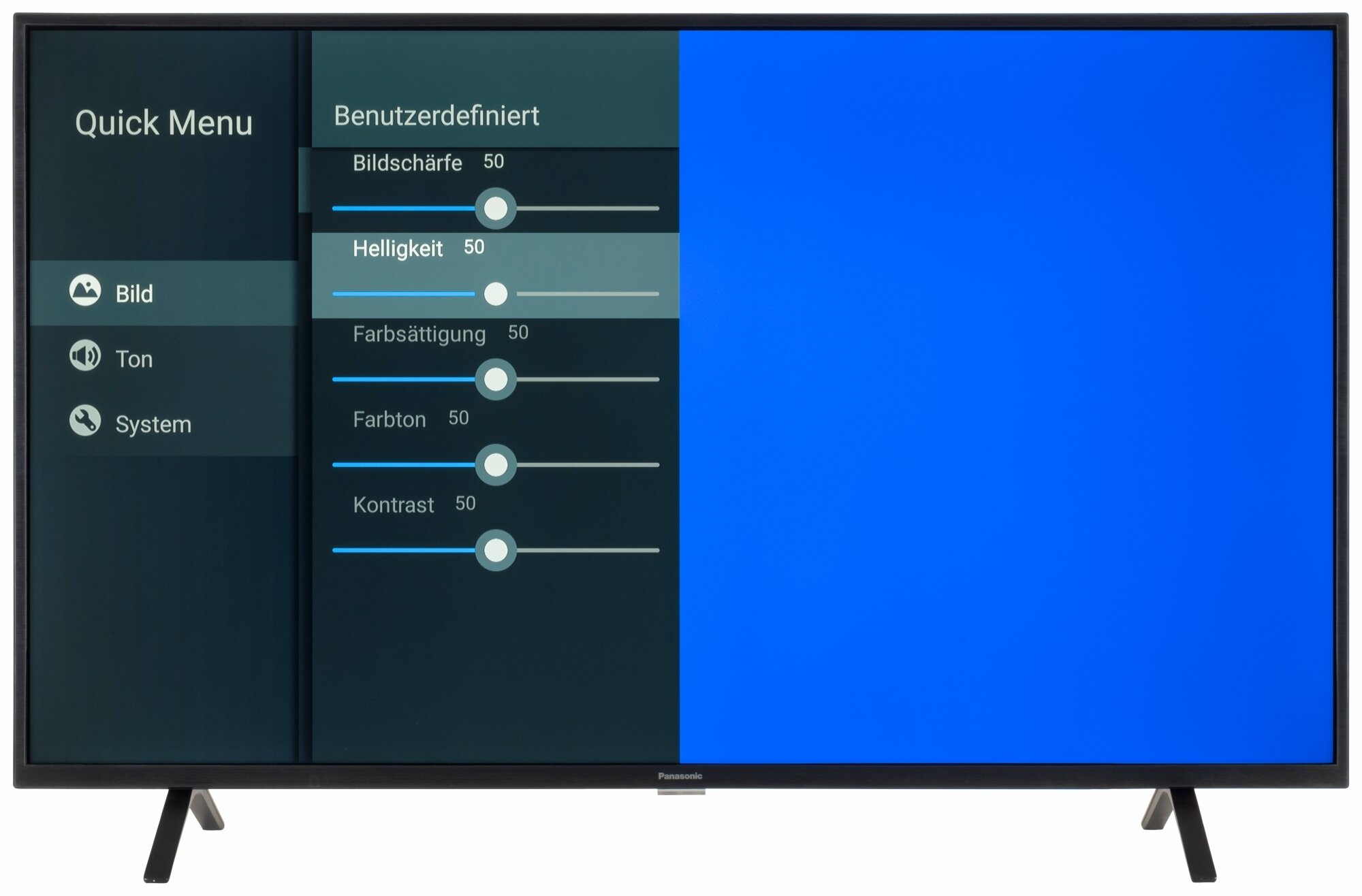 Panasonic TX-43LXW704 Bildschirmmenü
