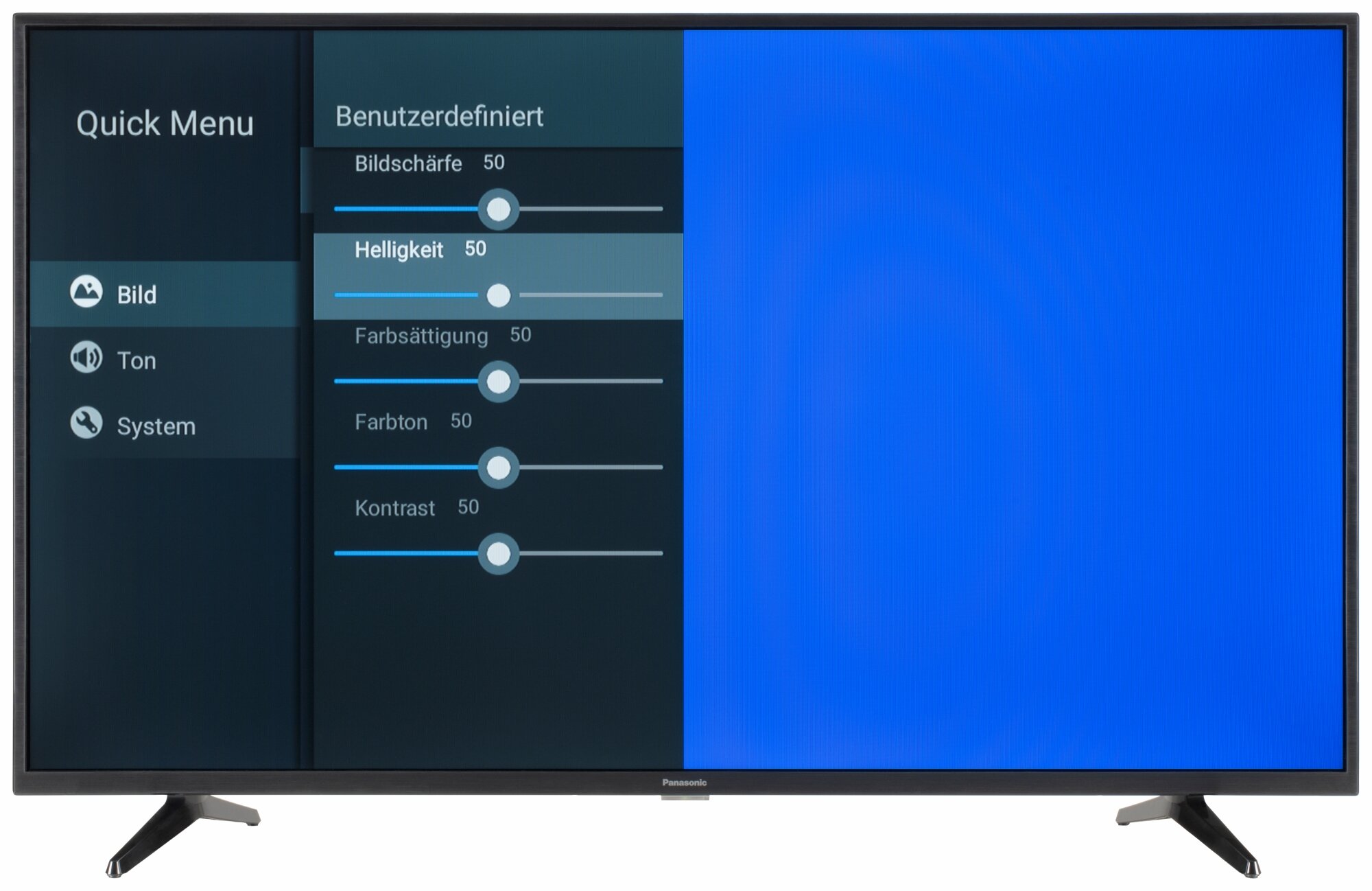 Panasonic TX-43LSW504 Bildschirmmenü