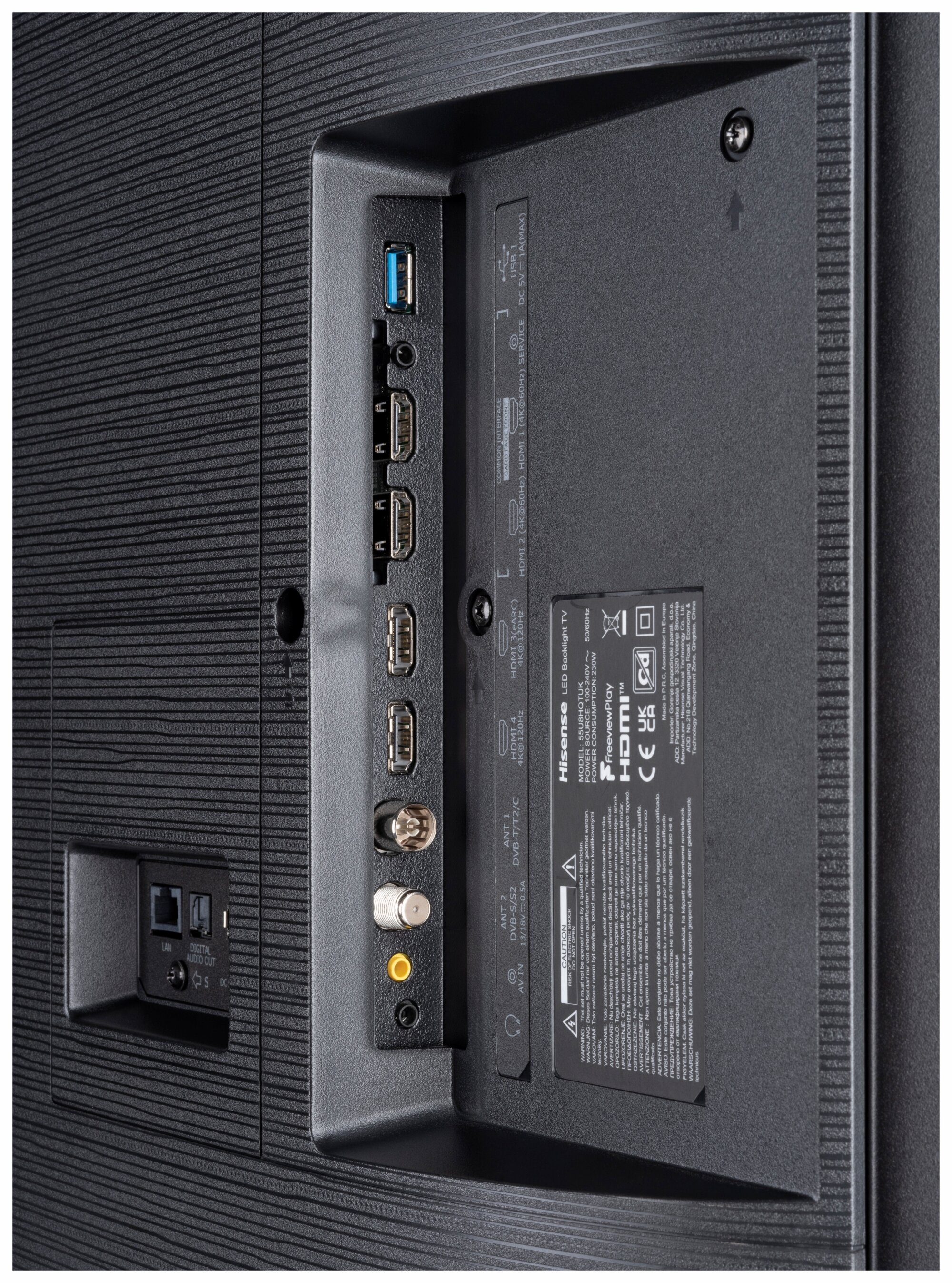 Hisense 55U87HQ Anschlüsse