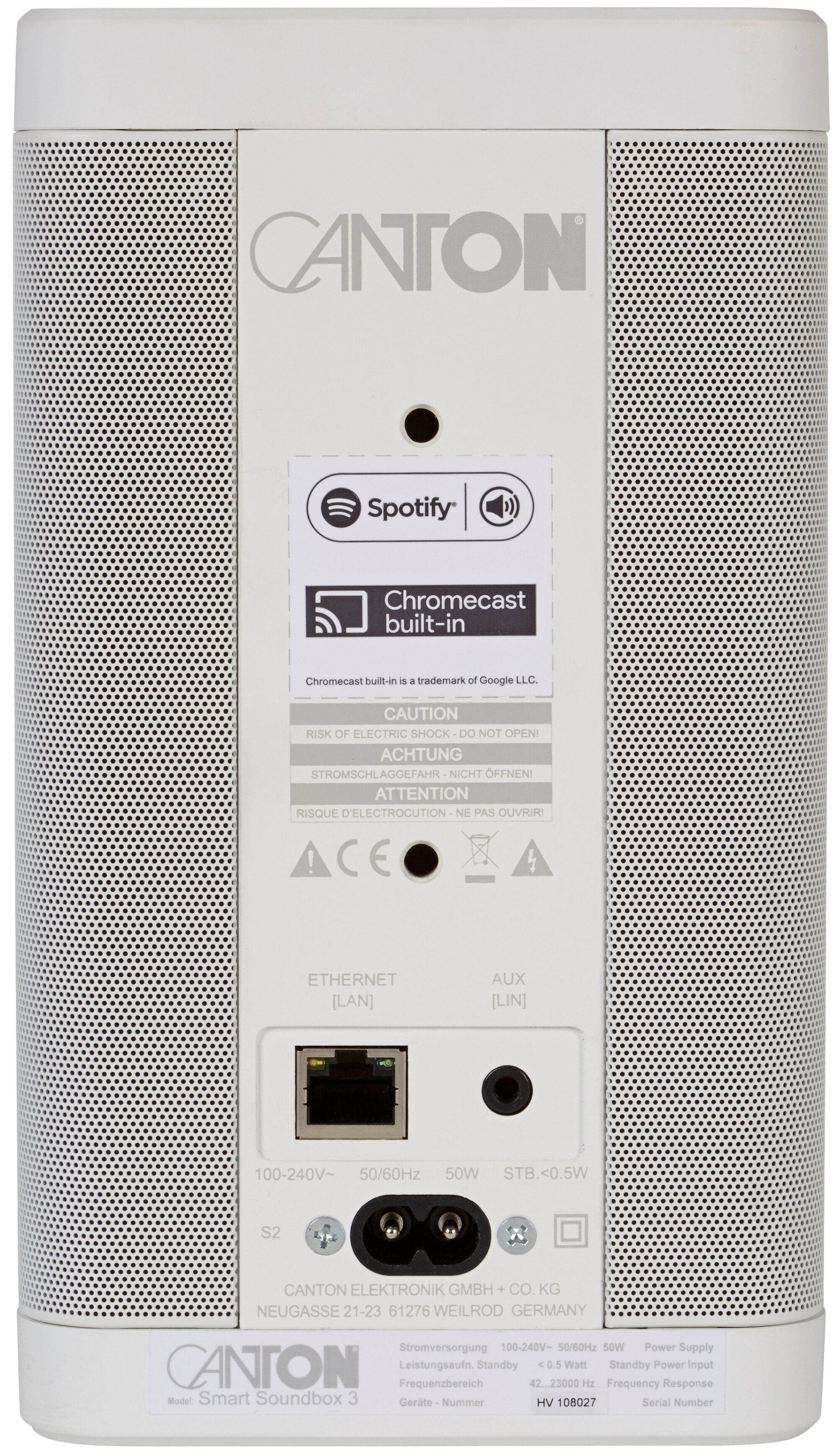 Canton 2x Smart Soundbox 3 Gen 2 Anschluesse