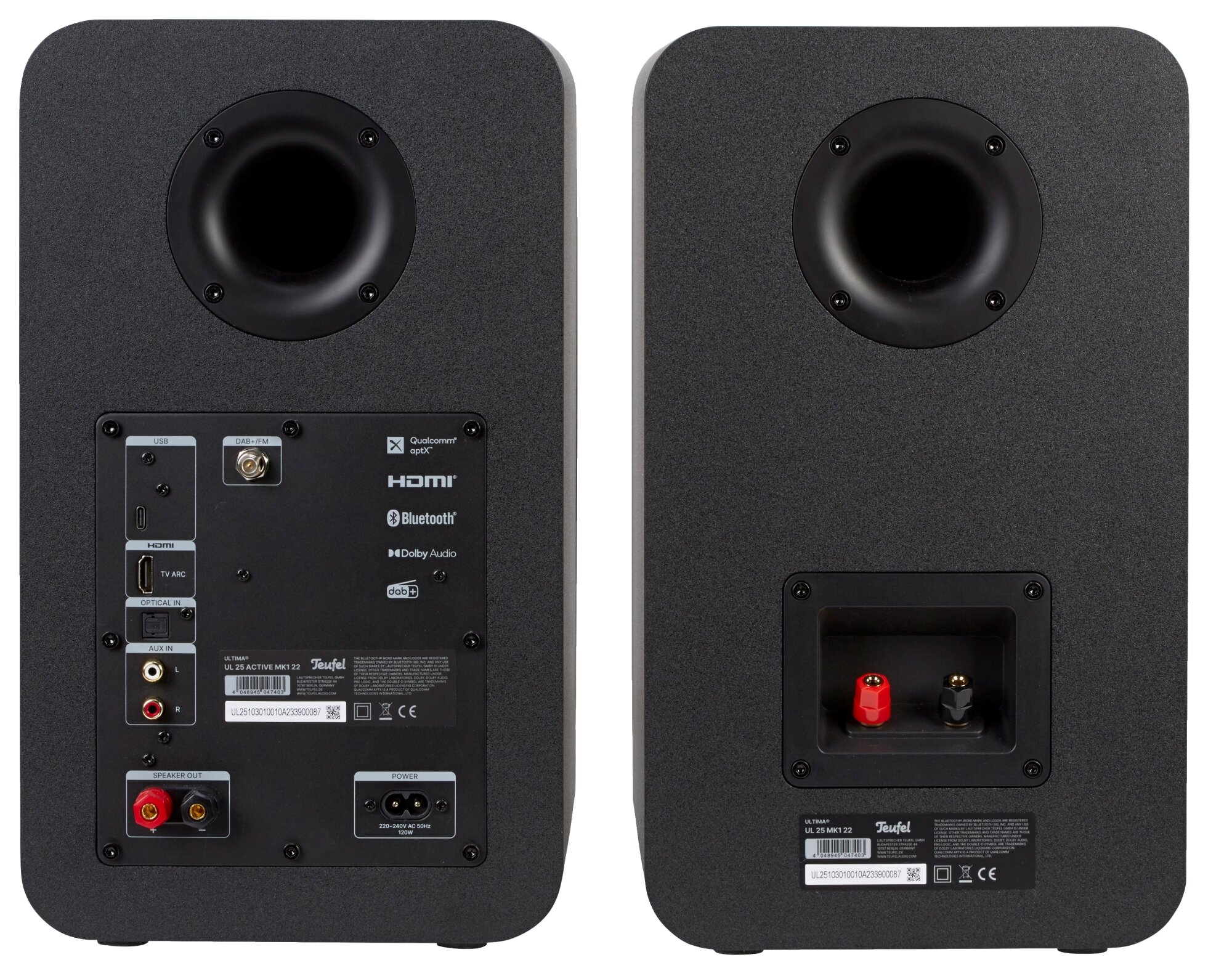 Teufel Ultima 25 Aktiv Anschluesse